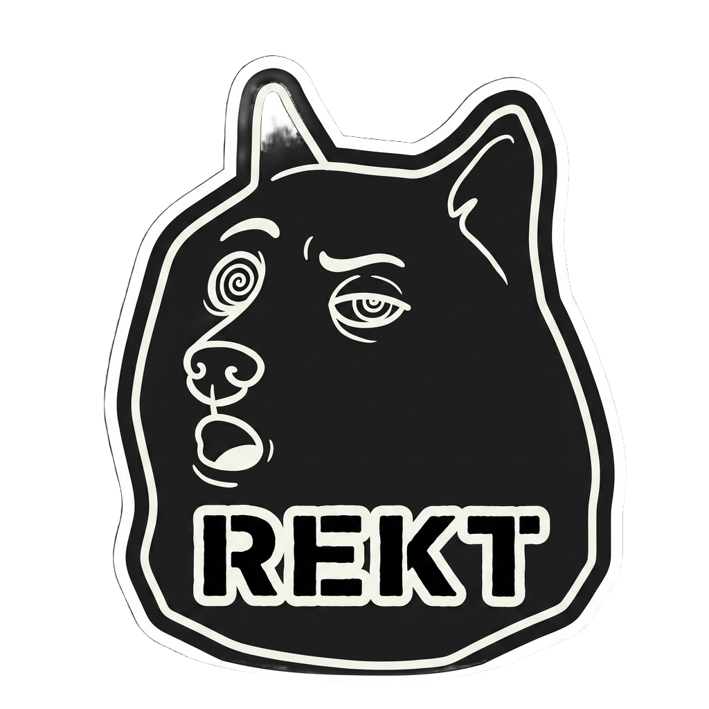 STICKER REKT sticker